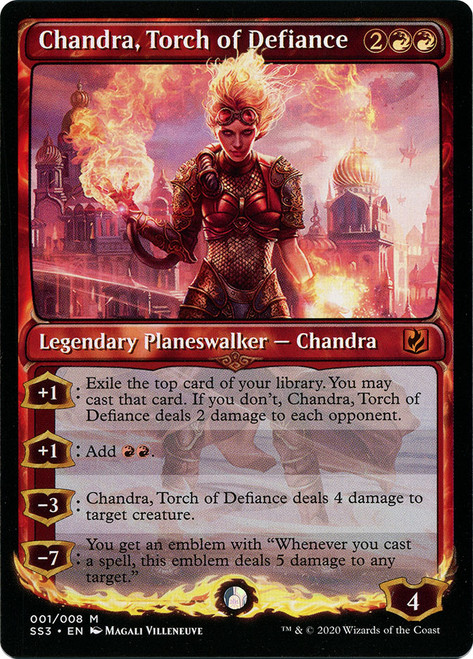 Chandra, Torch of Defiance\nSignature Spellbook: Chandra\nSingle\nMagic The Gathering
