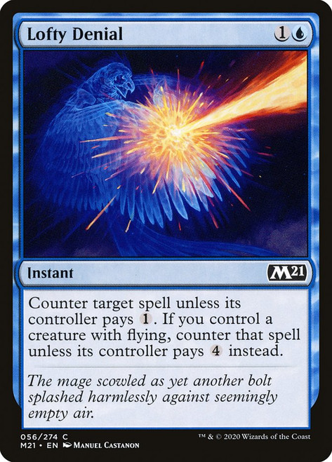 Lofty Denial\nCore Set 2021\nSingle\nMagic The Gathering