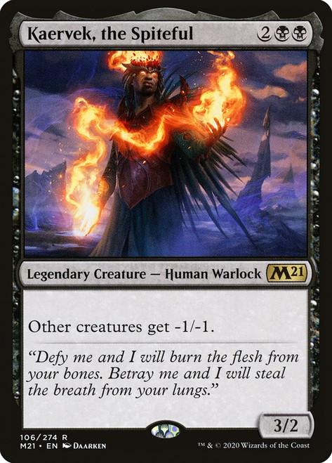 Kaervek, the Spiteful\nCore Set 2021\nSingle\nMagic The Gathering
