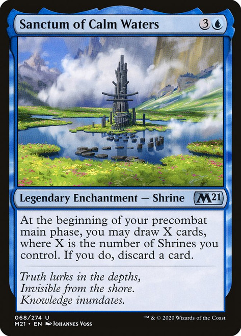 Sanctum of Calm Waters\nCore Set 2021\nSingle\nMagic The Gathering