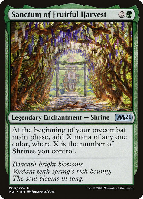 Sanctum of Fruitful Harvest\nCore Set 2021\nSingle\nMagic The Gathering