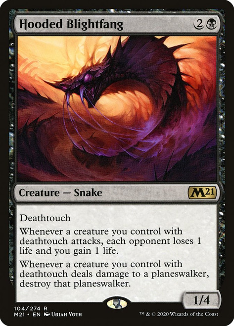 Hooded Blightfang\nCore Set 2021\nSingle\nMagic The Gathering