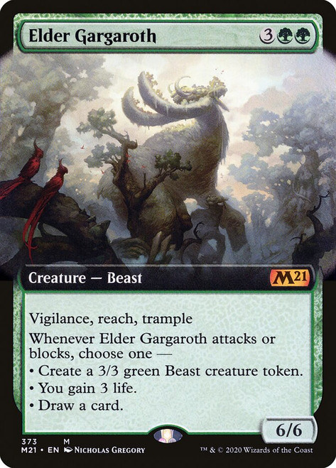 Elder Gargaroth (Extended Art)\nCore Set 2021 - Variants\nSingle\nMagic The Gathering