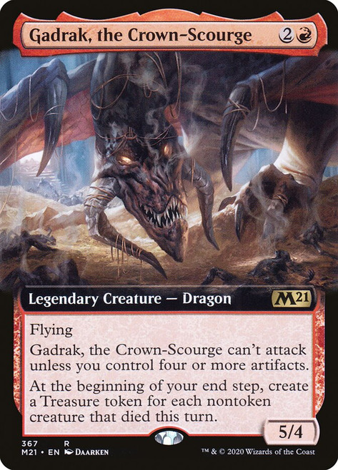 Gadrak, the Crown-Scourge (Extended Art)\nCore Set 2021 - Variants\nSingle\nMagic The Gathering