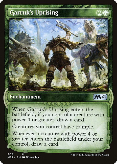 Garruk's Uprising (Showcase)\nCore Set 2021 - Variants\nSingle\nMagic The Gathering