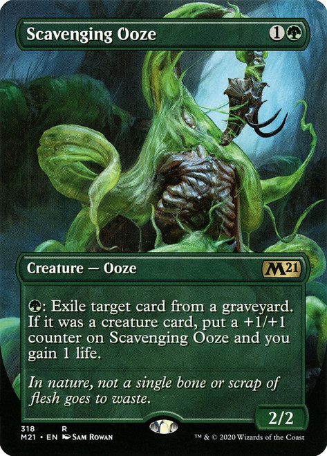 Scavenging Ooze (Borderless)\nCore Set 2021 - Variants\nSingle\nMagic The Gathering