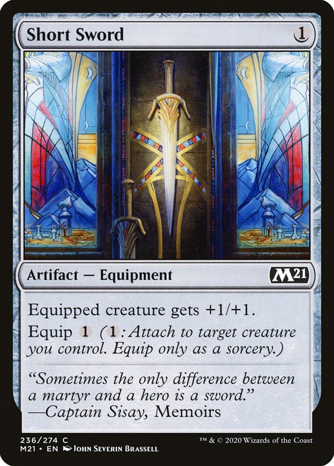 Short Sword\nCore Set 2021\nSingle\nMagic The Gathering