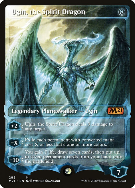 Ugin, the Spirit Dragon (Showcase)\nCore Set 2021 - Variants\nSingle\nMagic The Gathering