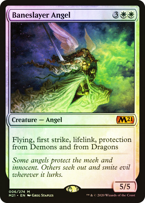 Baneslayer Angel\nCore Set 2021\nSingle\nMagic The Gathering
