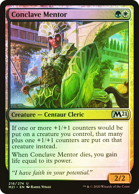Conclave Mentor\nCore Set 2021\nSingle\nMagic The Gathering