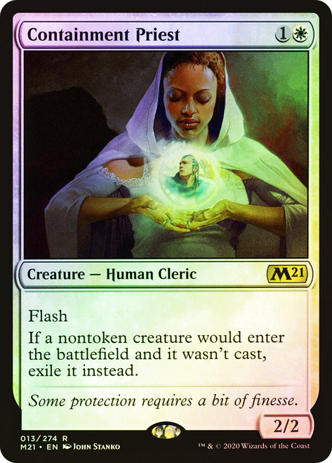 Containment Priest\nCore Set 2021\nSingle\nMagic The Gathering