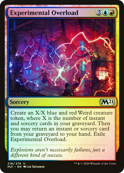 Experimental Overload\nCore Set 2021\nSingle\nMagic The Gathering