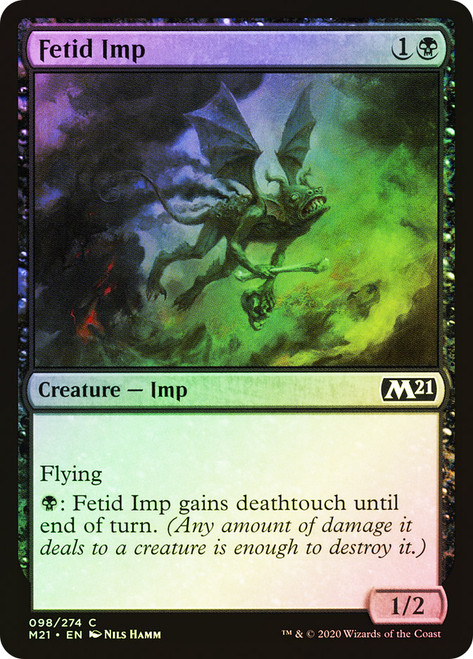 Fetid Imp\nCore Set 2021\nSingle\nMagic The Gathering