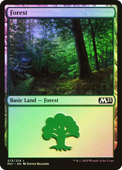Forest (#273)\nCore Set 2021\nSingle\nMagic The Gathering