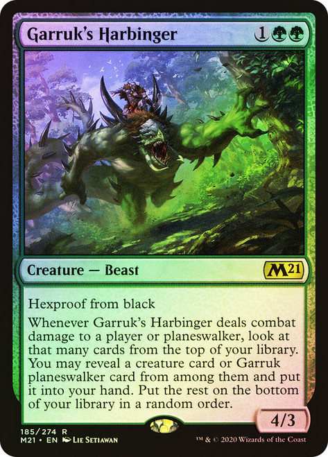 Garruk's Harbinger\nCore Set 2021\nSingle\nMagic The Gathering