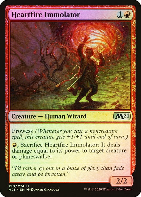 Heartfire Immolator\nCore Set 2021\nSingle\nMagic The Gathering