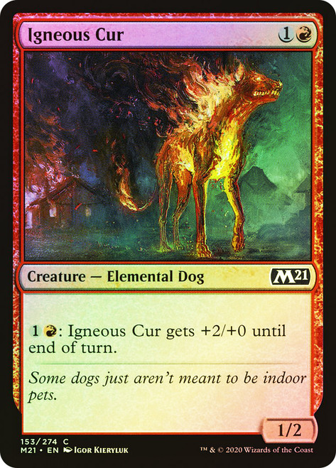 Igneous Cur\nCore Set 2021\nSingle\nMagic The Gathering
