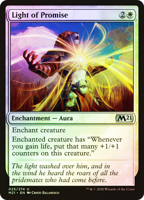 Light of Promise\nCore Set 2021\nSingle\nMagic The Gathering