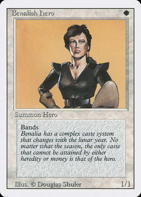 Benalish Hero\n3rd Edition/Revised\nSingle\nMagic The Gathering