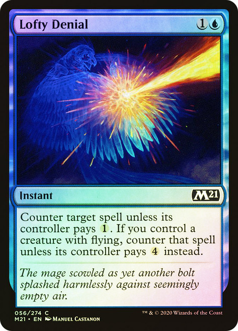 Lofty Denial\nCore Set 2021\nSingle\nMagic The Gathering