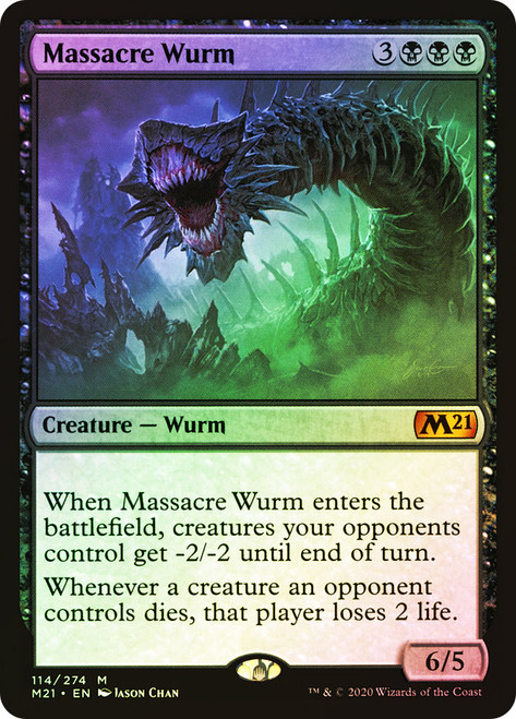 Massacre Wurm\nCore Set 2021\nSingle\nMagic The Gathering
