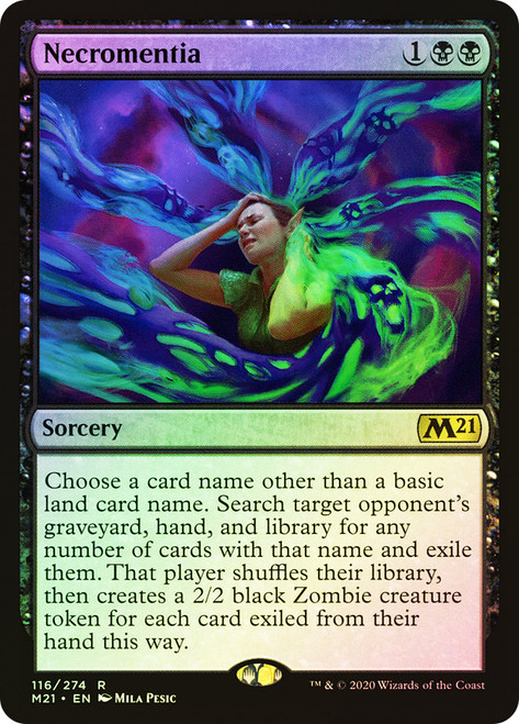 Necromentia\nCore Set 2021\nSingle\nMagic The Gathering