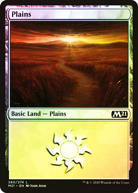 Plains (#260)\nCore Set 2021\nSingle\nMagic The Gathering