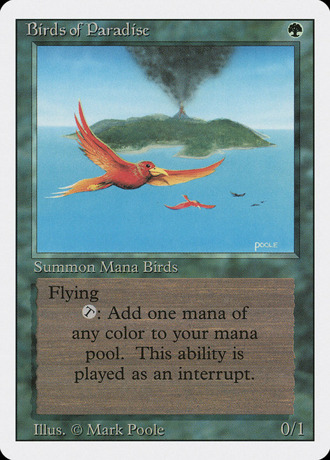 Birds of Paradise\n3rd Edition/Revised\nSingle\nMagic The Gathering