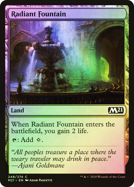 Radiant Fountain\nCore Set 2021\nSingle\nMagic The Gathering