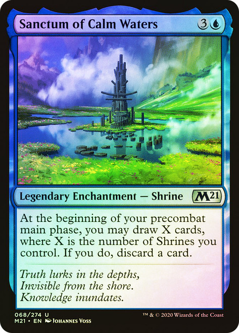 Sanctum of Calm Waters\nCore Set 2021\nSingle\nMagic The Gathering