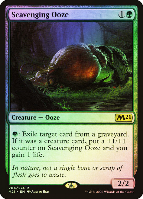 Scavenging Ooze\nCore Set 2021\nSingle\nMagic The Gathering