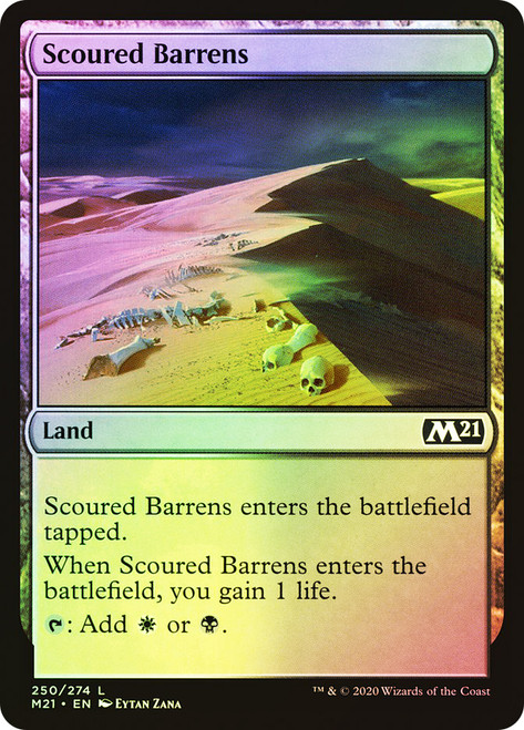 Scoured Barrens\nCore Set 2021\nSingle\nMagic The Gathering