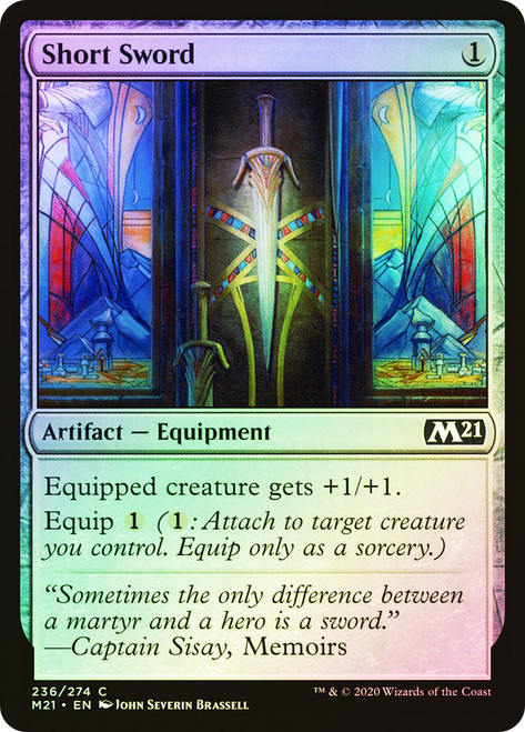 Short Sword\nCore Set 2021\nSingle\nMagic The Gathering