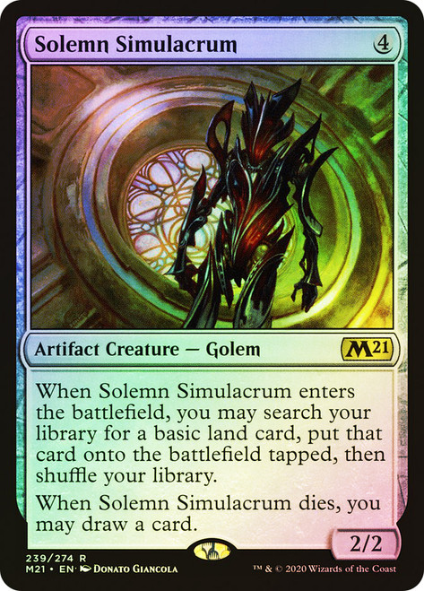 Solemn Simulacrum\nCore Set 2021\nSingle\nMagic The Gathering