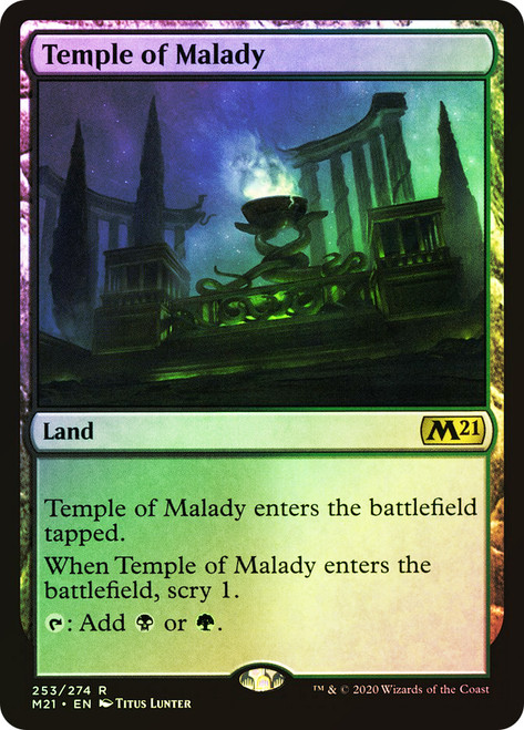 Temple of Malady\nCore Set 2021\nSingle\nMagic The Gathering