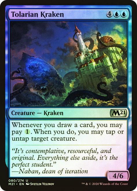Tolarian Kraken\nCore Set 2021\nSingle\nMagic The Gathering
