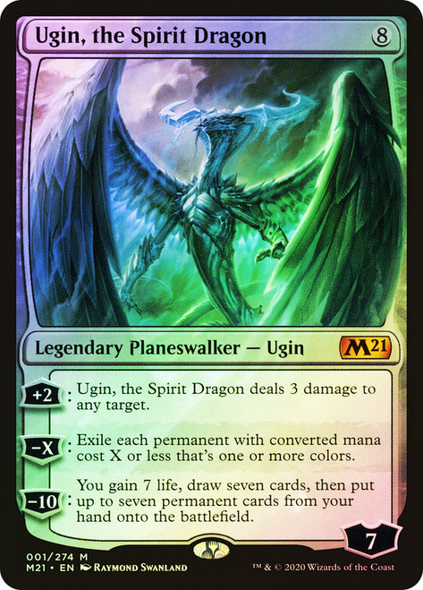 Ugin, the Spirit Dragon\nCore Set 2021\nSingle\nMagic The Gathering