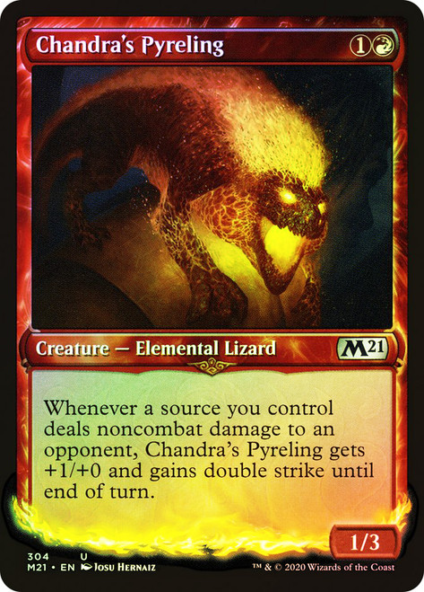 Chandra's Pyreling (Showcase)\nCore Set 2021 - Variants\nSingle\nMagic The Gathering