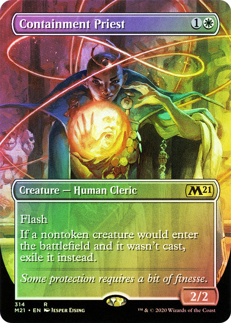 Containment Priest (Borderless)\nCore Set 2021 - Variants\nSingle\nMagic The Gathering