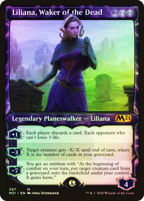 Liliana, Waker of the Dead (Showcase)\nCore Set 2021 - Variants\nSingle\nMagic The Gathering