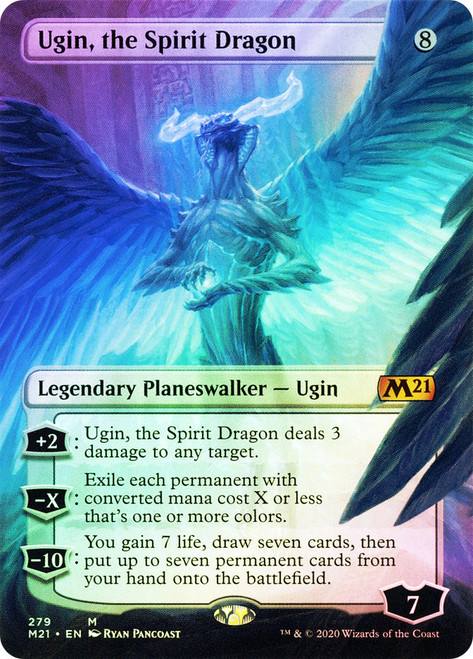 Ugin, the Spirit Dragon (Borderless)\nCore Set 2021 - Variants\nSingle\nMagic The Gathering