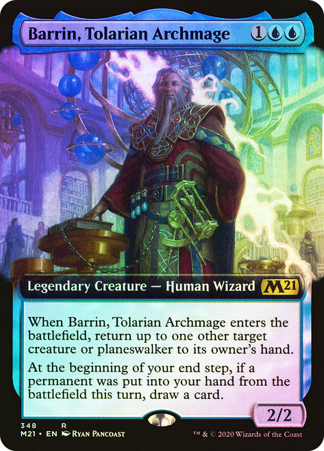 Barrin, Tolarian Archmage (Extended Art)\nCore Set 2021 - Variants\nSingle\nMagic The Gathering