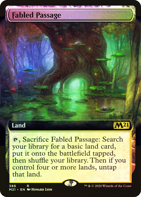 Fabled Passage (Extended Art)\nCore Set 2021 - Variants\nSingle\nMagic The Gathering