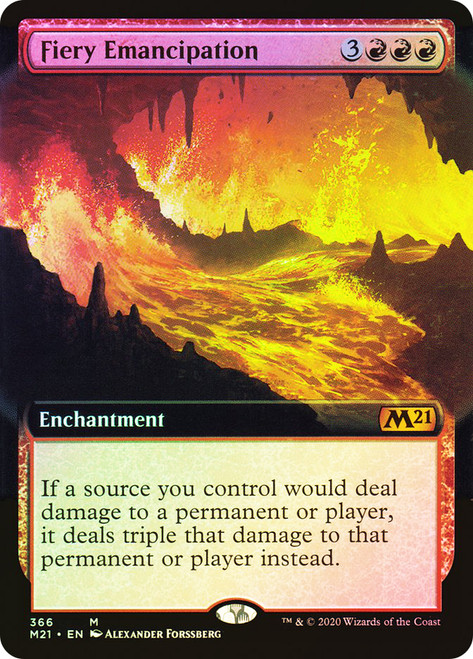 Fiery Emancipation (Extended Art) | Core Set 2021 - Variants