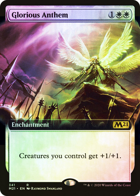 Glorious Anthem (Extended Art)\nCore Set 2021 - Variants\nSingle\nMagic The Gathering