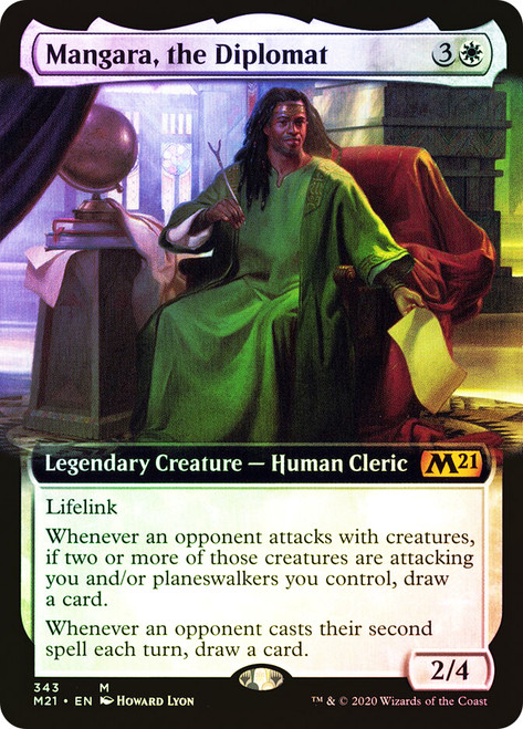Mangara, the Diplomat (Extended Art)\nCore Set 2021 - Variants\nSingle\nMagic The Gathering