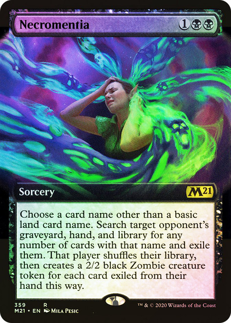 Necromentia (Extended Art)\nCore Set 2021 - Variants\nSingle\nMagic The Gathering