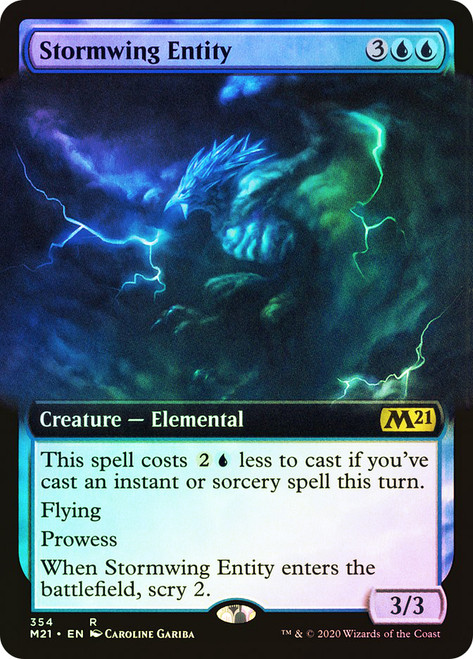 Stormwing Entity (Extended Art)\nCore Set 2021 - Variants\nSingle\nMagic The Gathering
