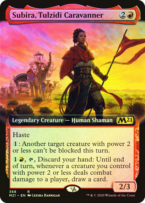 Subira, Tulzidi Caravanner (Extended Art)\nCore Set 2021 - Variants\nSingle\nMagic The Gathering