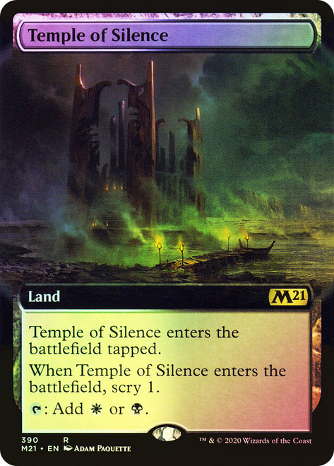 Temple of Silence (Extended Art)\nCore Set 2021 - Variants\nSingle\nMagic The Gathering